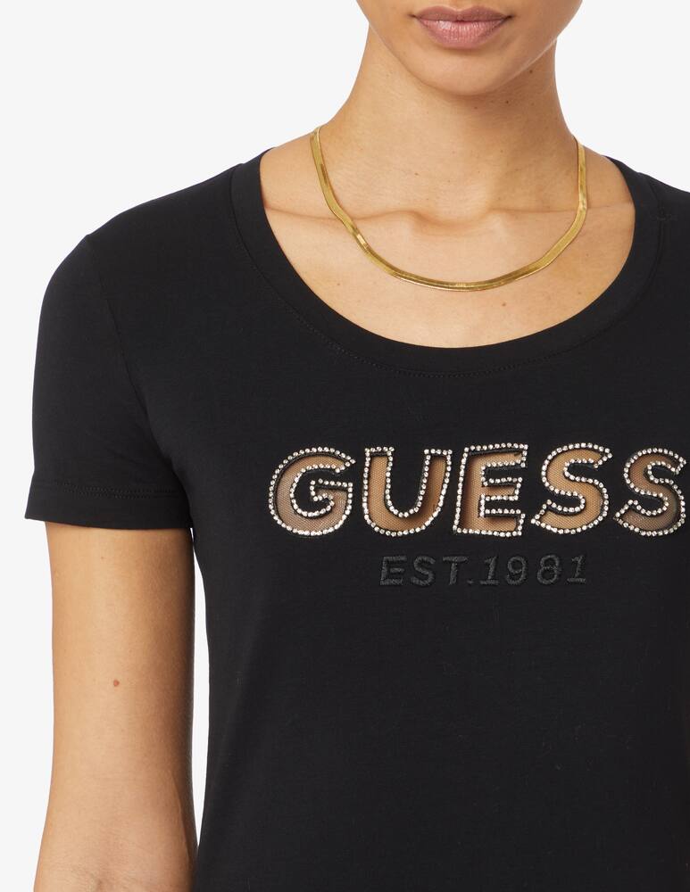 rinascente Guess T-shirt with logo - Black