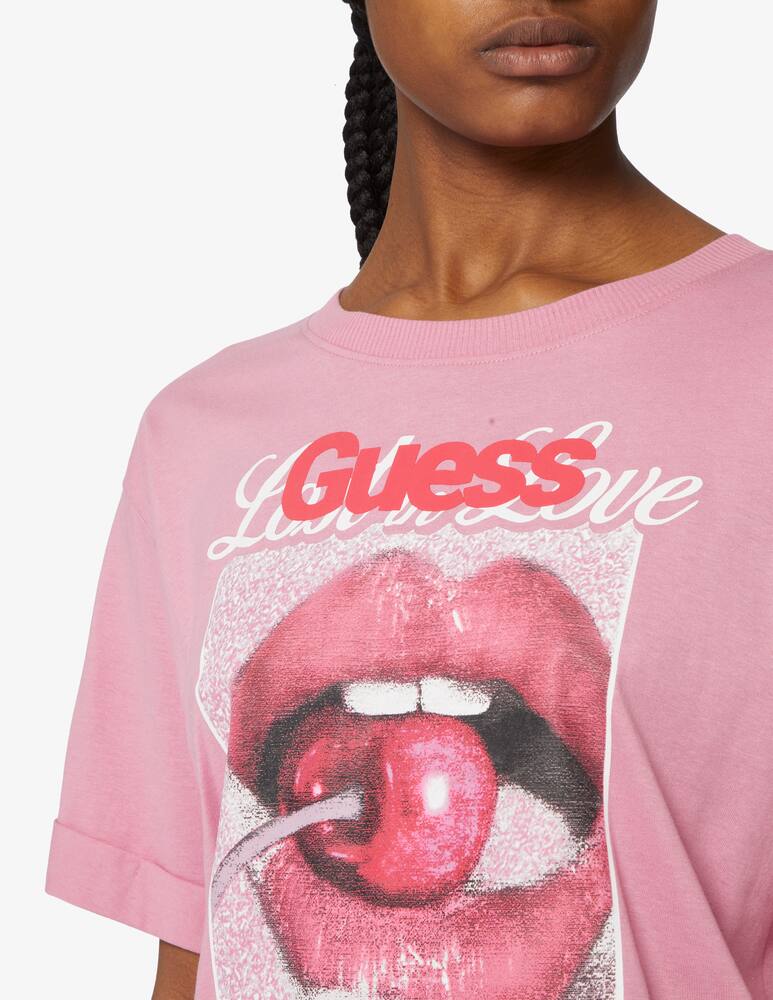 rinascente Guess T-shirt in cotone - Rosa