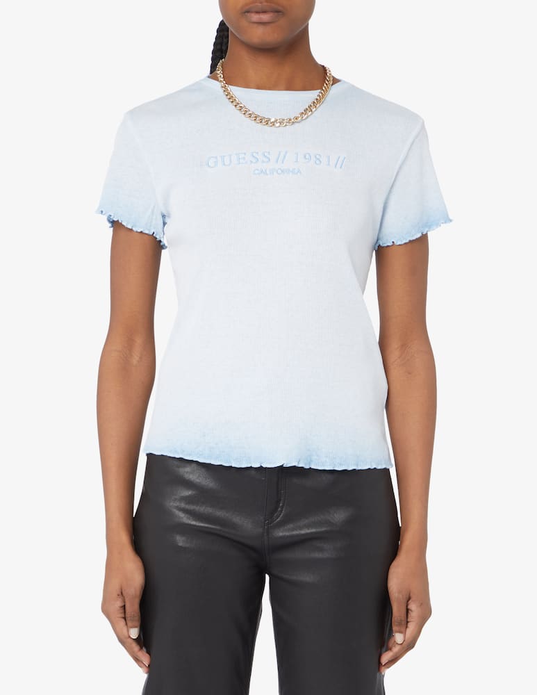 Guess Cotton t-shirt - Light blue - picture 1 Guess Cotton t-shirt - Light blue - picture 1