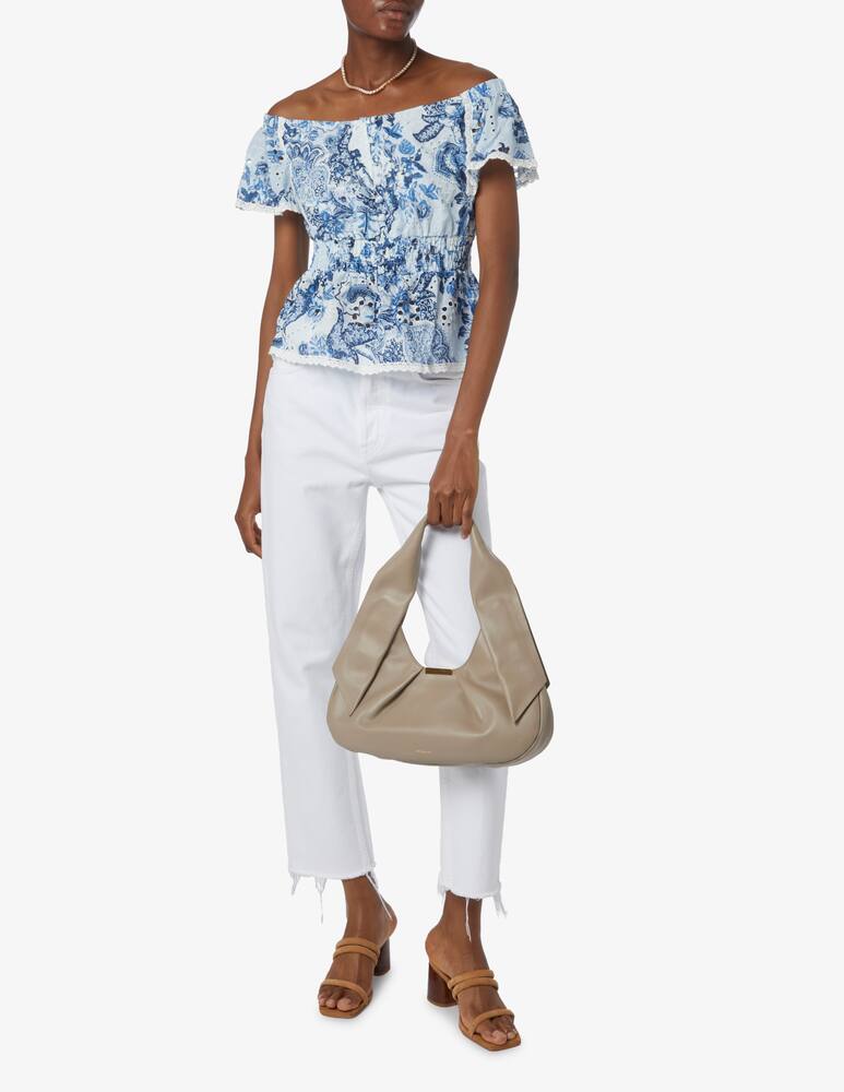 rinascente Guess Peggy printed ruffled top