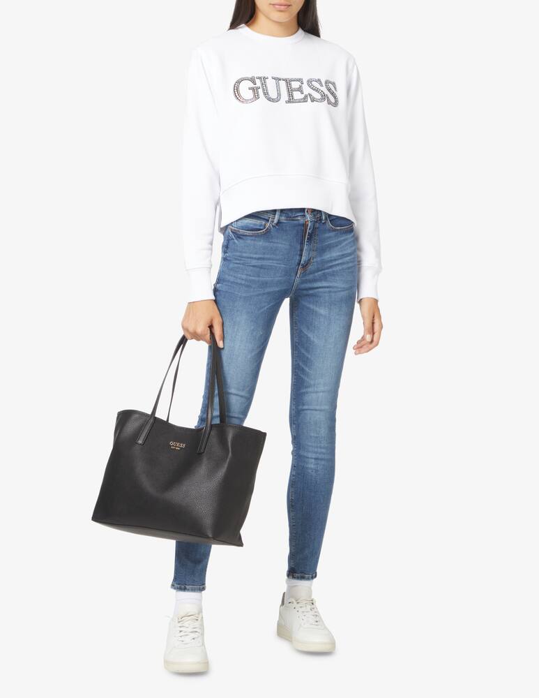 rinascente Guess Felpa in misto cotone - Bianco