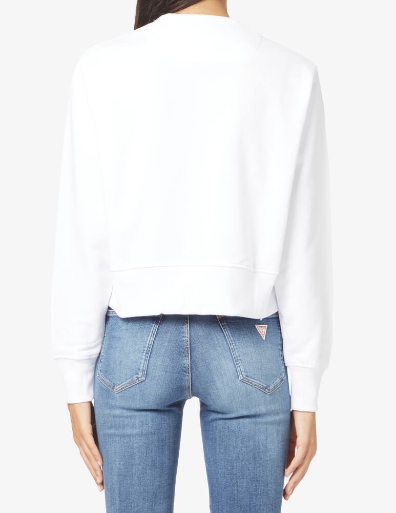 rinascente Guess Felpa in misto cotone - Bianco