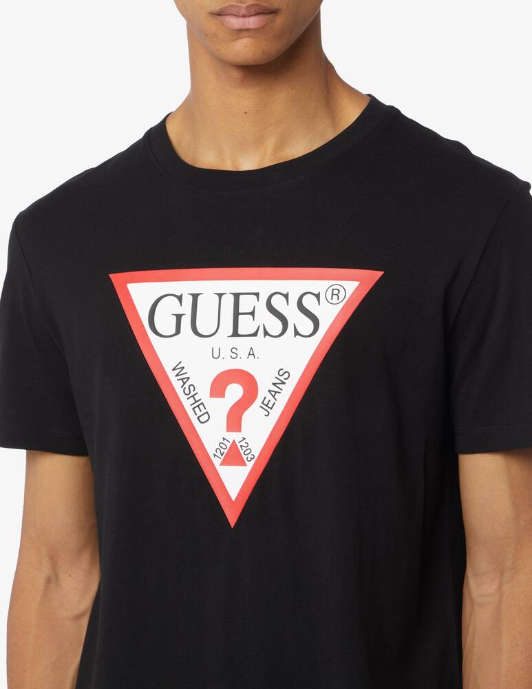 rinascente Guess Maglietta macro logo big triangle