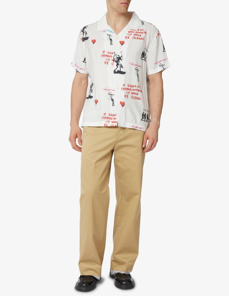 rinascente Guess Camicia maniche corte banksy graffiti