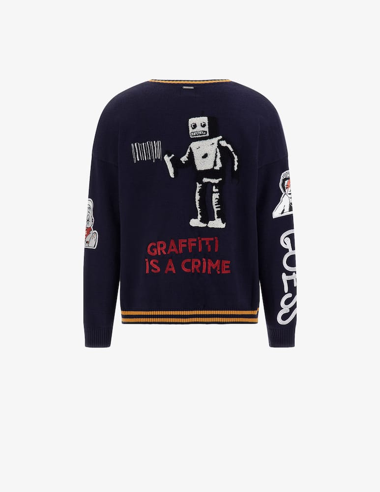 rinascente Guess Cardigan banksy