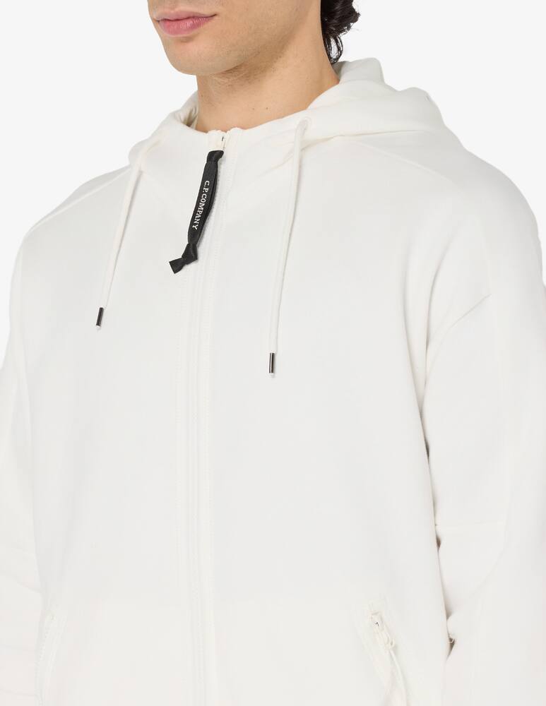 rinascente Cp Company Diagonal fleece hoodie