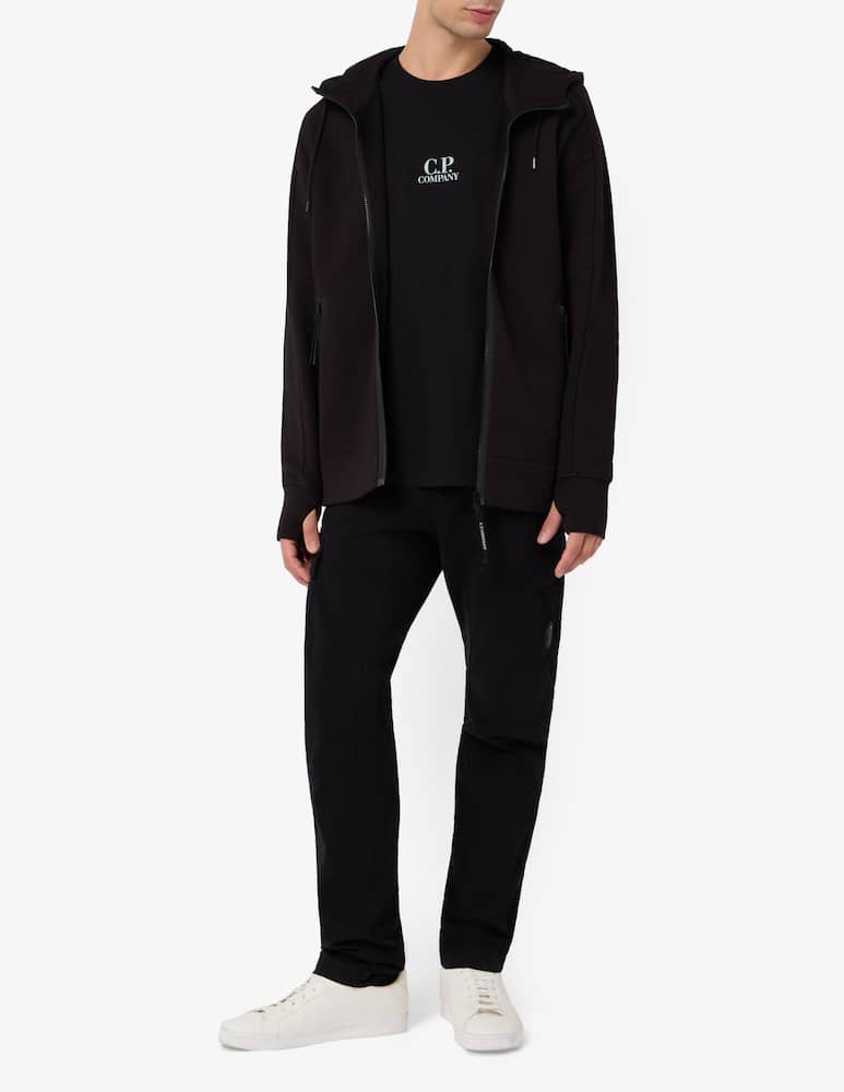 rinascente Cp Company Felpa con cappuccio zip obliqua