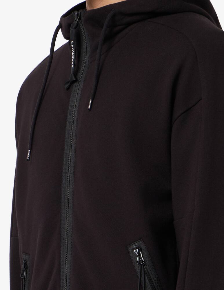rinascente Cp Company Felpa con cappuccio zip obliqua