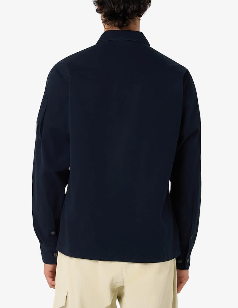 rinascente Cp Company Overshirt con zip in gabardine di cotone