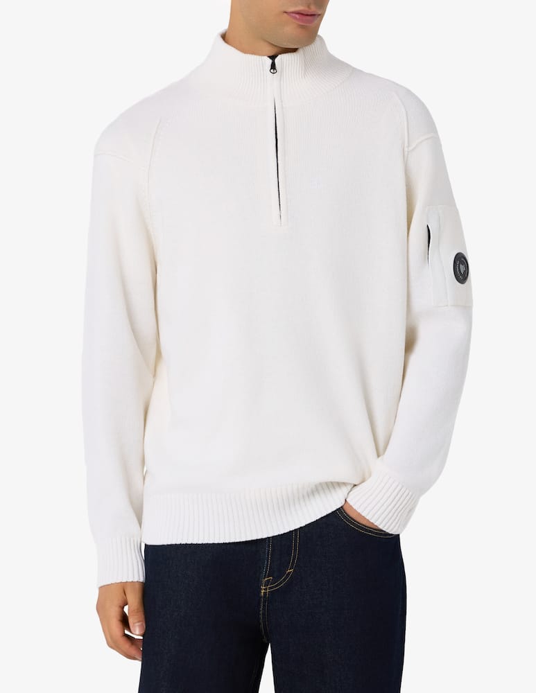rinascente Cp Company Maglione mezza zip in lana d'agnello