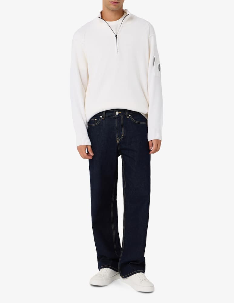 rinascente Cp Company Maglione mezza zip in lana d'agnello