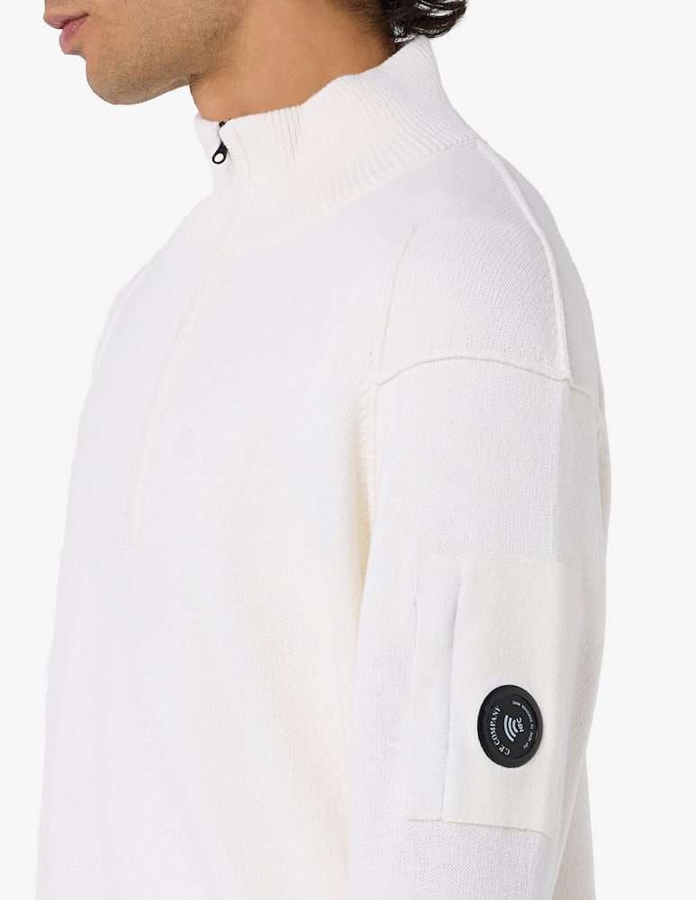 rinascente Cp Company Maglione mezza zip in lana d'agnello