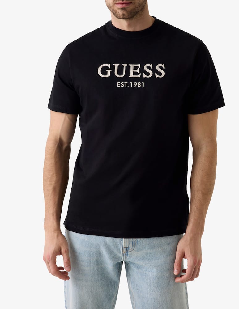 rinascente Guess Logo embroidered t-shirt