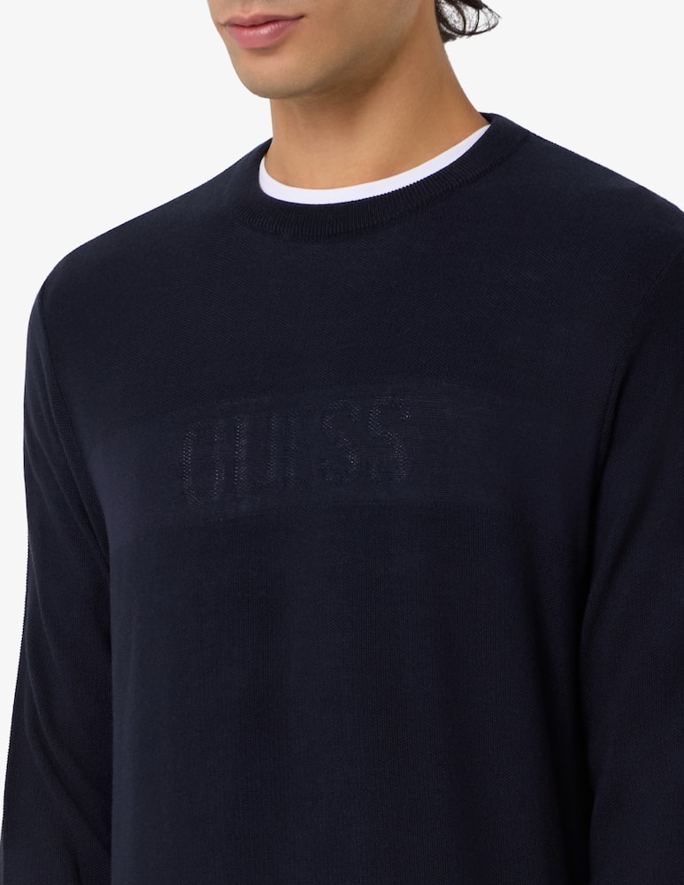 rinascente Guess Maglia girocollo con logo ricamato