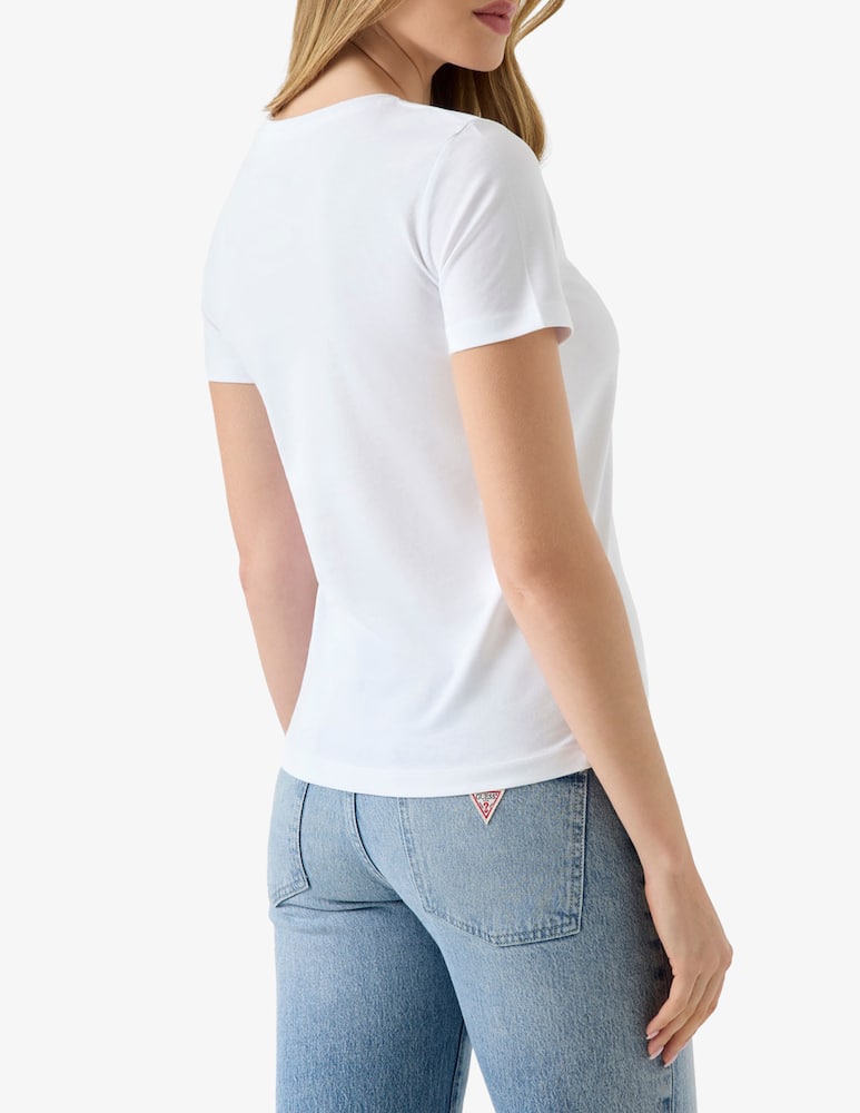 rinascente Guess Triangle logo t-shirt