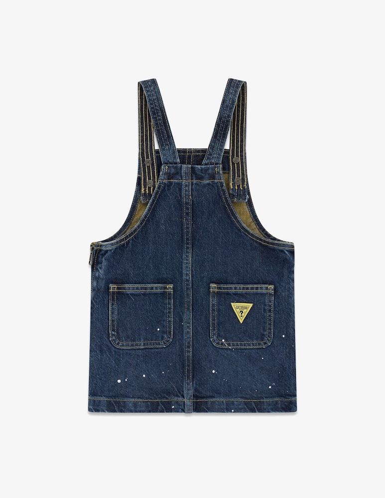 rinascente Guess Minions denim overall dress