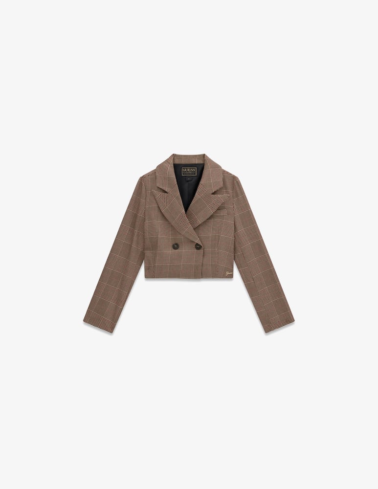 Guess Set con blazer crop e abito check - immagine 2 Guess Set con blazer crop e abito check - immagine 2