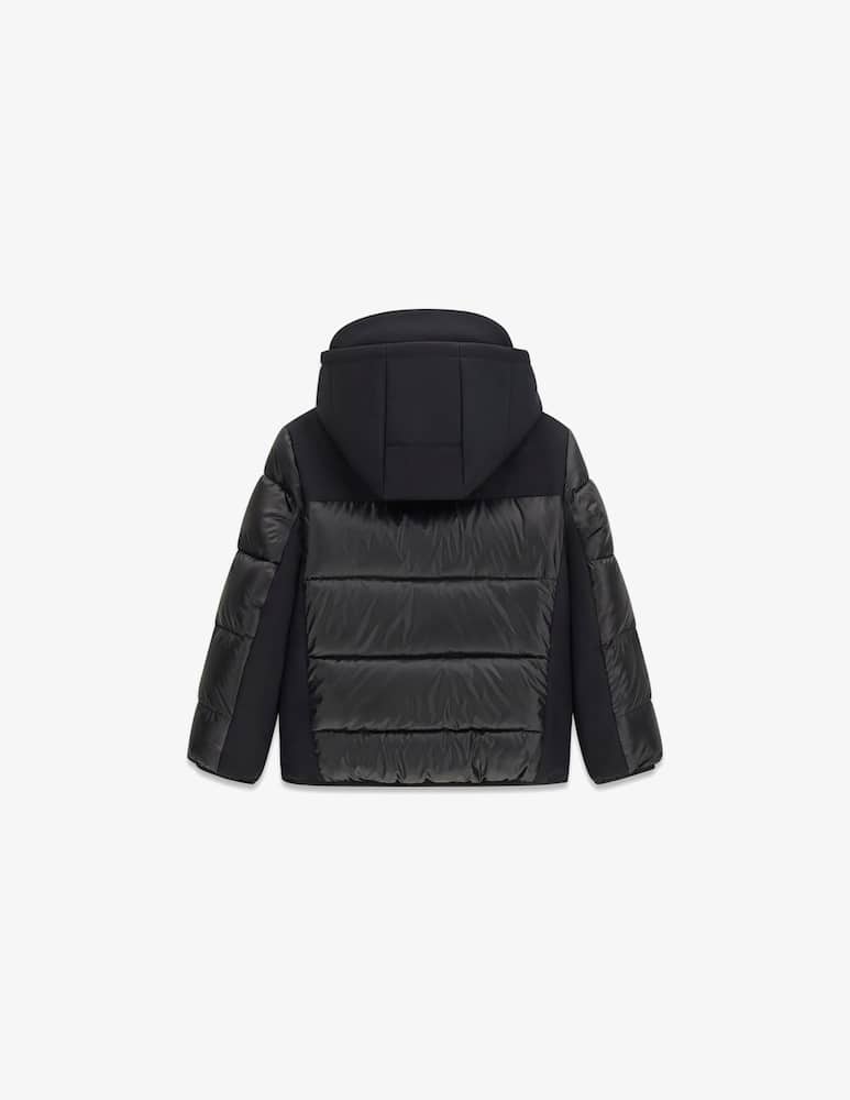 Guess Hooded mixed fabric puffer jacket - picture 2