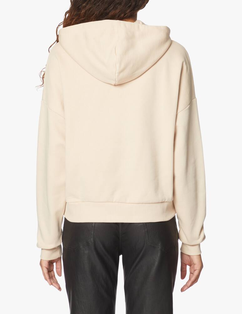 rinascente Guess Icon fleece cotton hoodie - beige