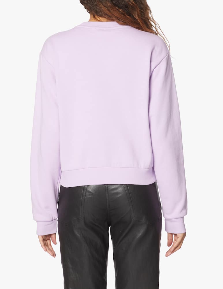rinascente Guess Felpa girocollo in cotone Icon - lilla