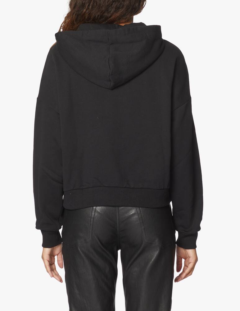rinascente Guess Icon fleece cotton hoodie - black