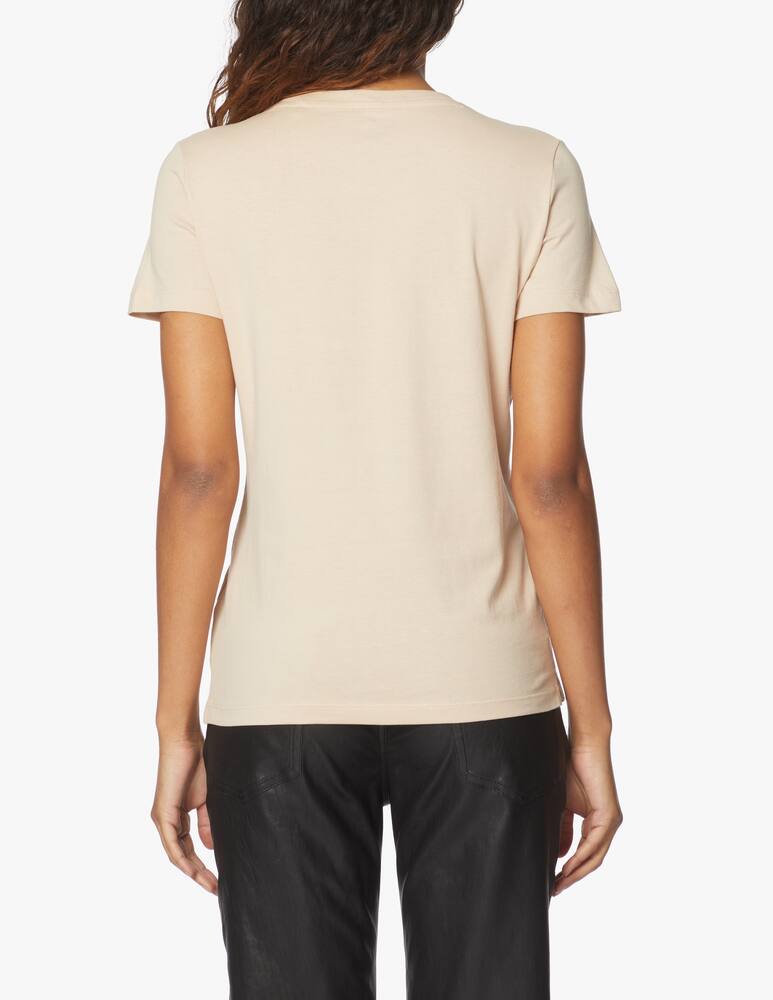 rinascente Guess Cotton t-shirt with logo Icon - beige