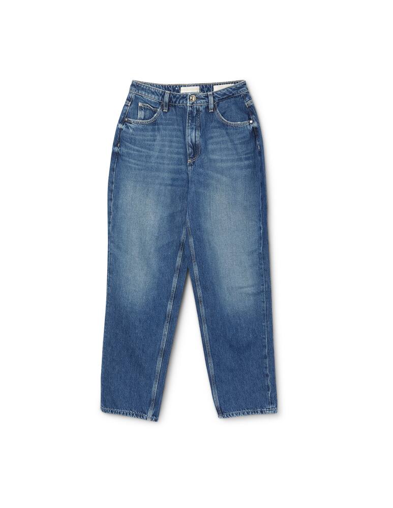 rinascente Guess Mom jeans a vita alta con catena - blue