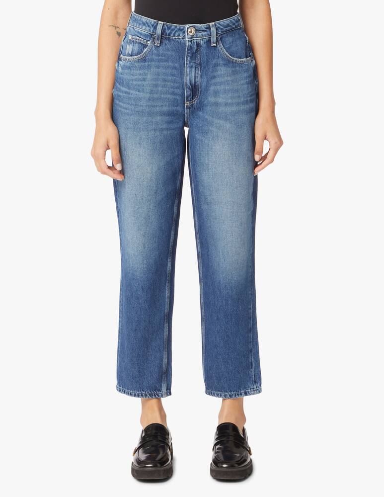 rinascente Guess Mom jeans a vita alta con catena - blue