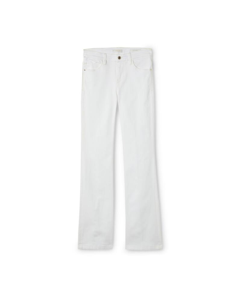 rinascente Guess Mid rise waisted flared jeans - white