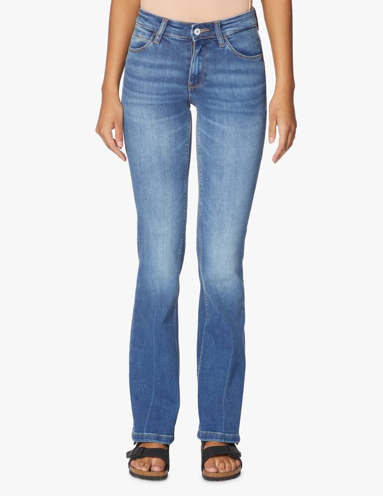 rinascente Guess Jeans a zampa vita media - blu