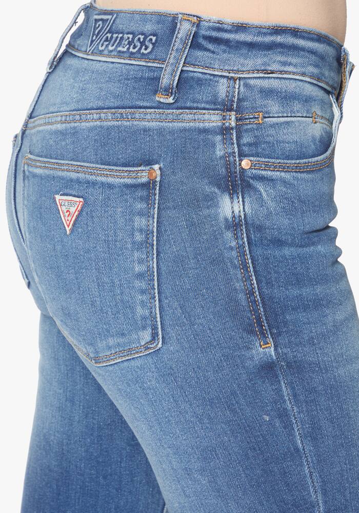 rinascente Guess Jeans a zampa vita media - blu