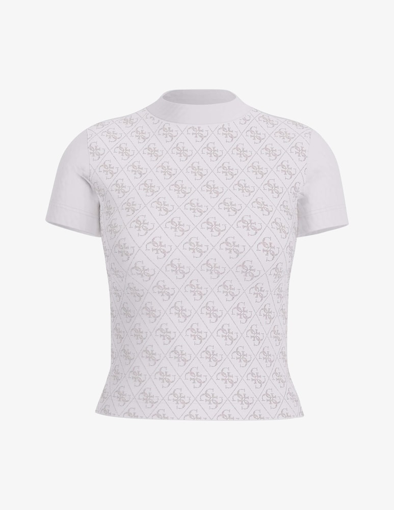 Guess T-shirt collo alto 4G - immagine 1 Guess T-shirt collo alto 4G - immagine 1