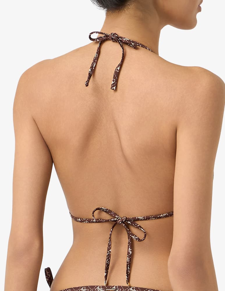 rinascente Guess Monogram triangle bikini