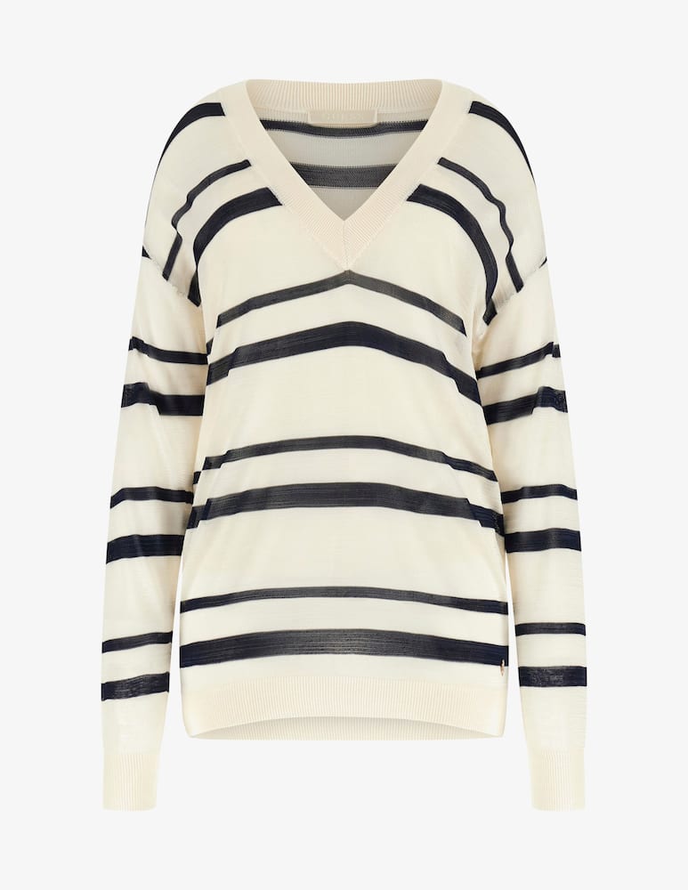 rinascente Guess Striped v neck summer sweater