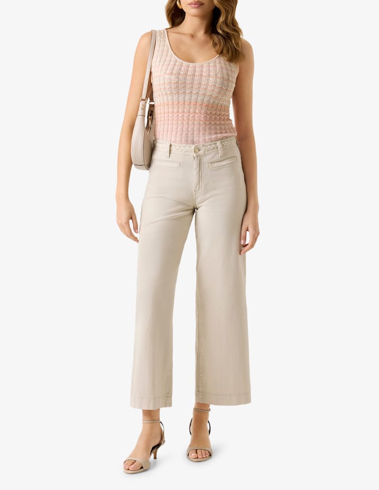 rinascente Guess Zoya braided cropped jeans