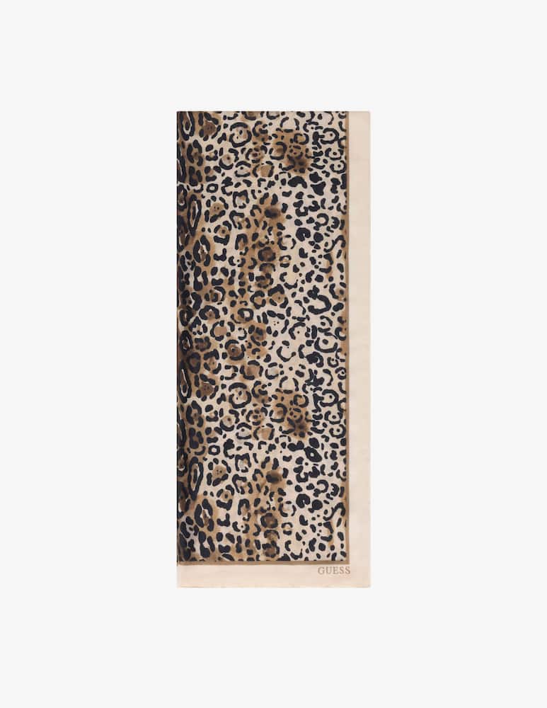 rinascente Guess Leopard printed scarf