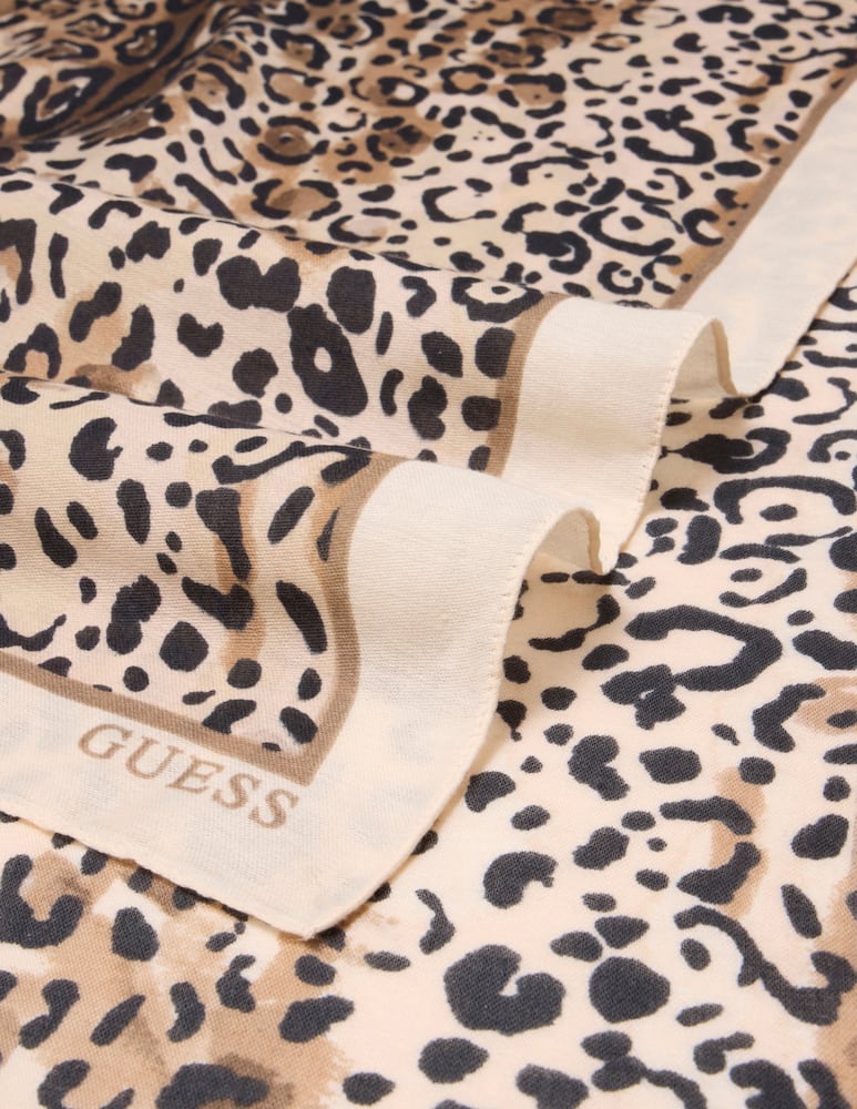rinascente Guess Leopard printed scarf