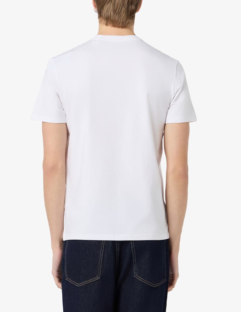 rinascente Guess Triangle logo print t-shirt