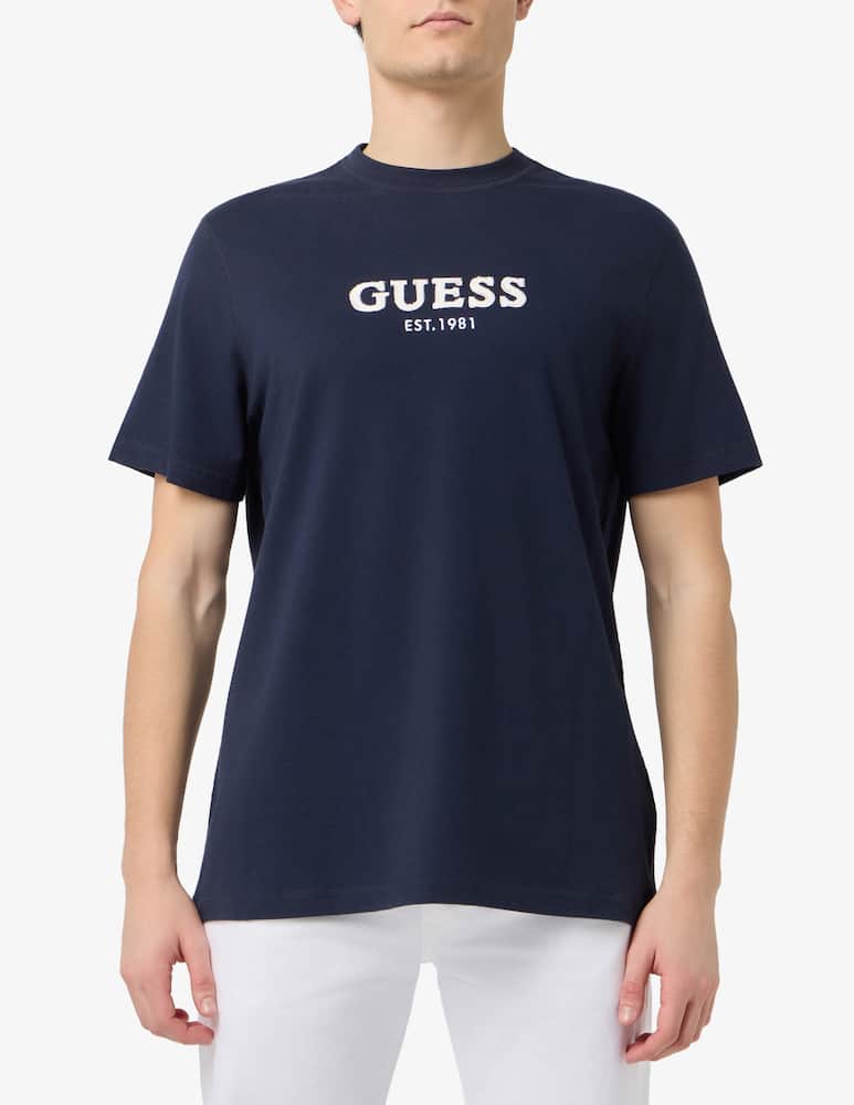 rinascente Guess Guess logo embroidered t-shirt