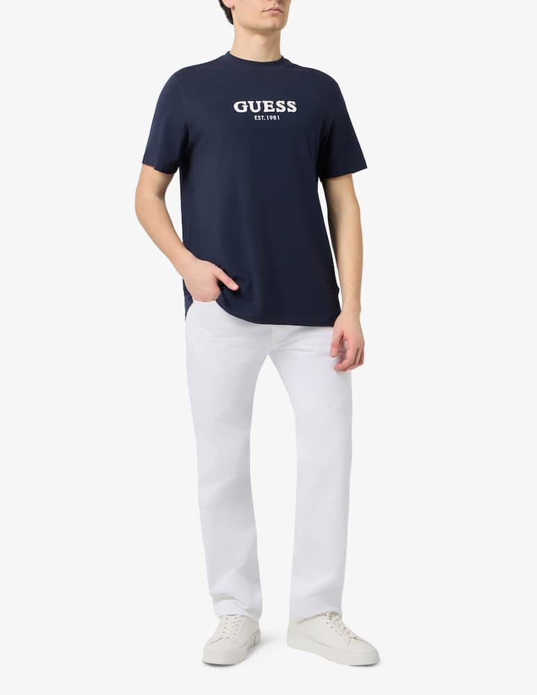 rinascente Guess Guess logo embroidered t-shirt