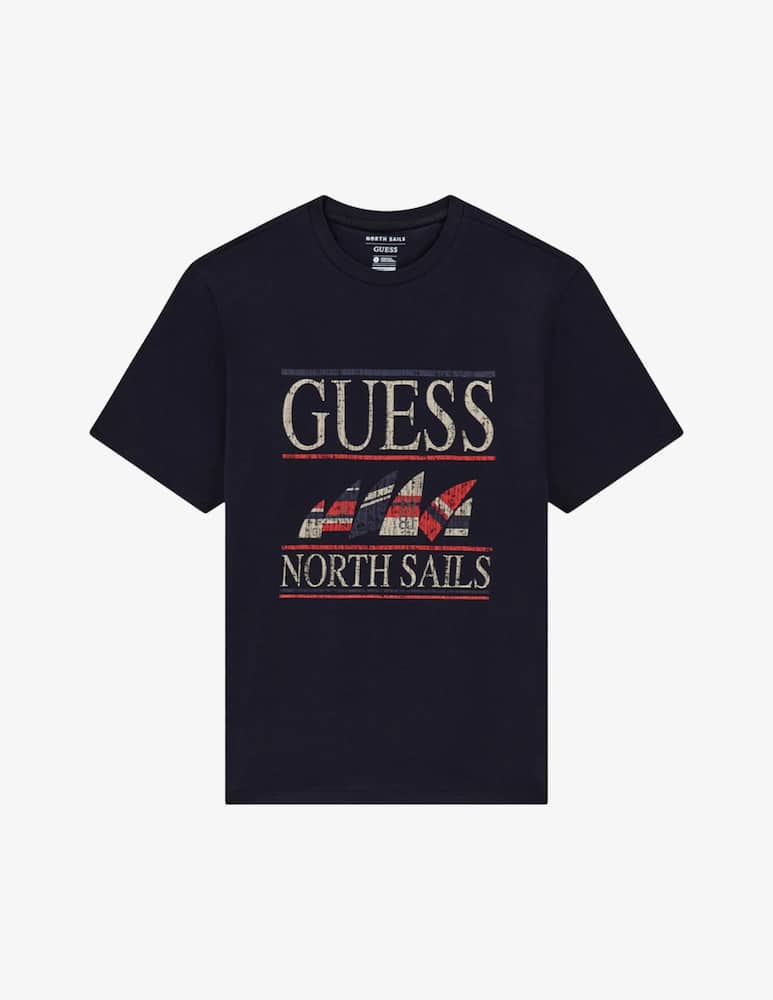 rinascente Guess T-shirt marina stampa logo