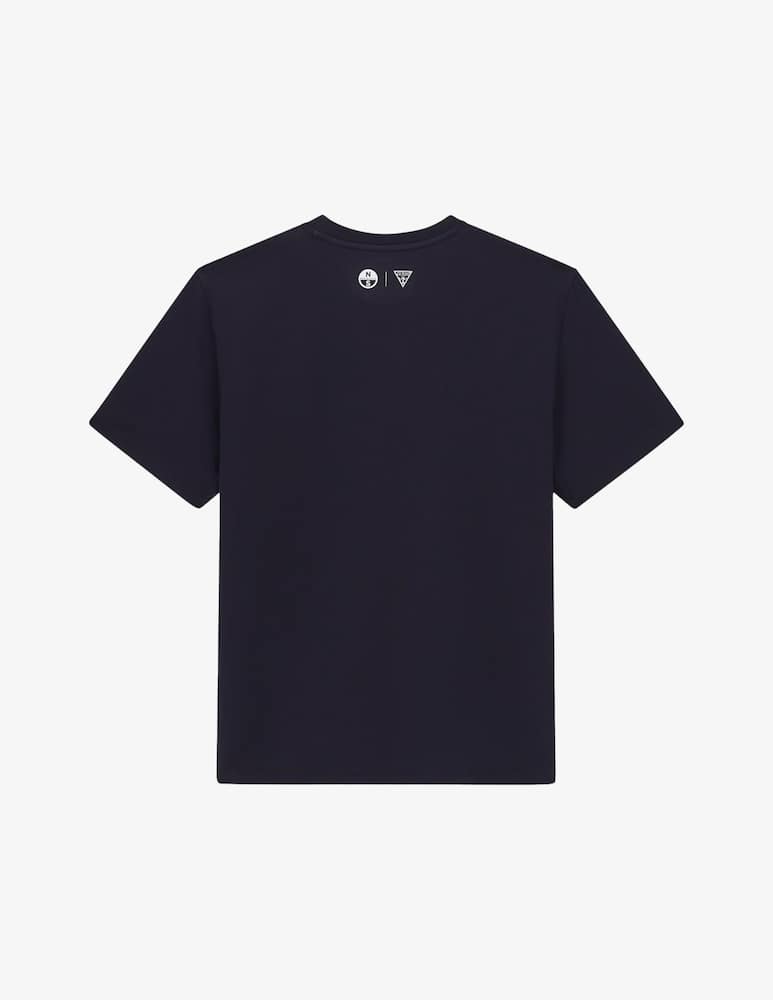 rinascente Guess T-shirt marina stampa logo