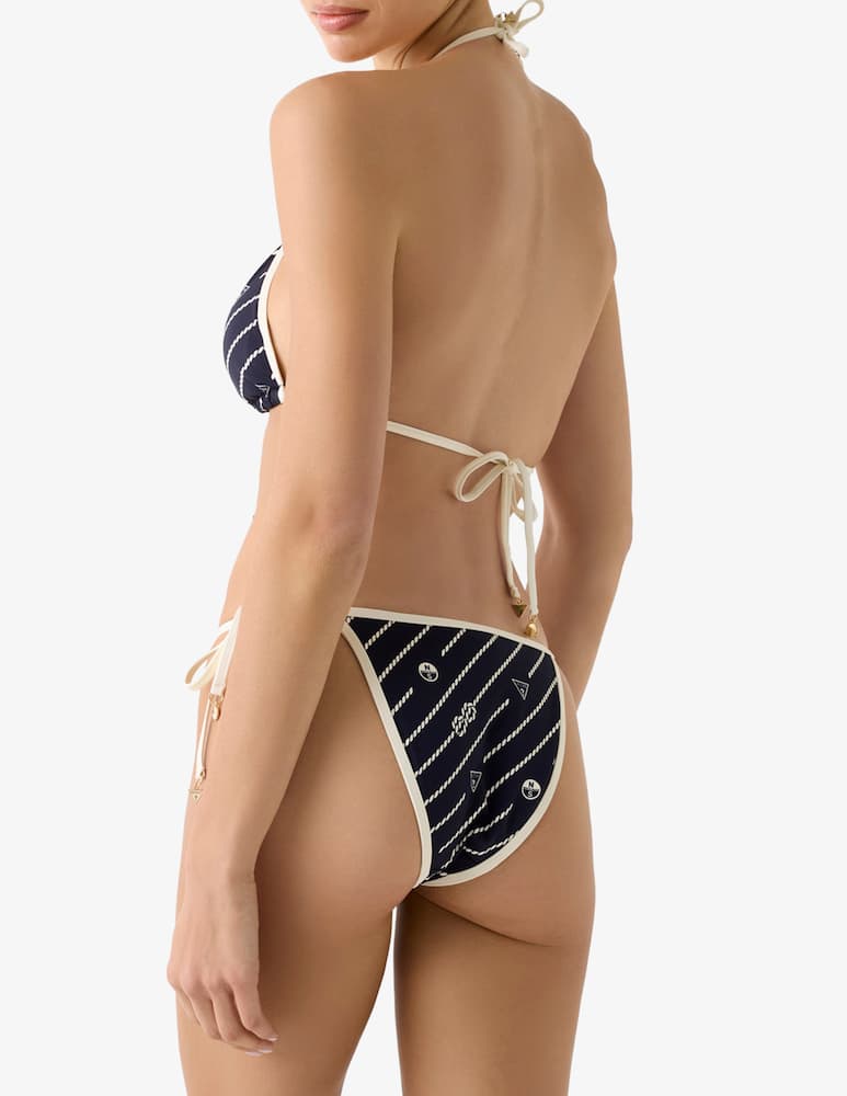 rinascente Guess Rope print bikini top