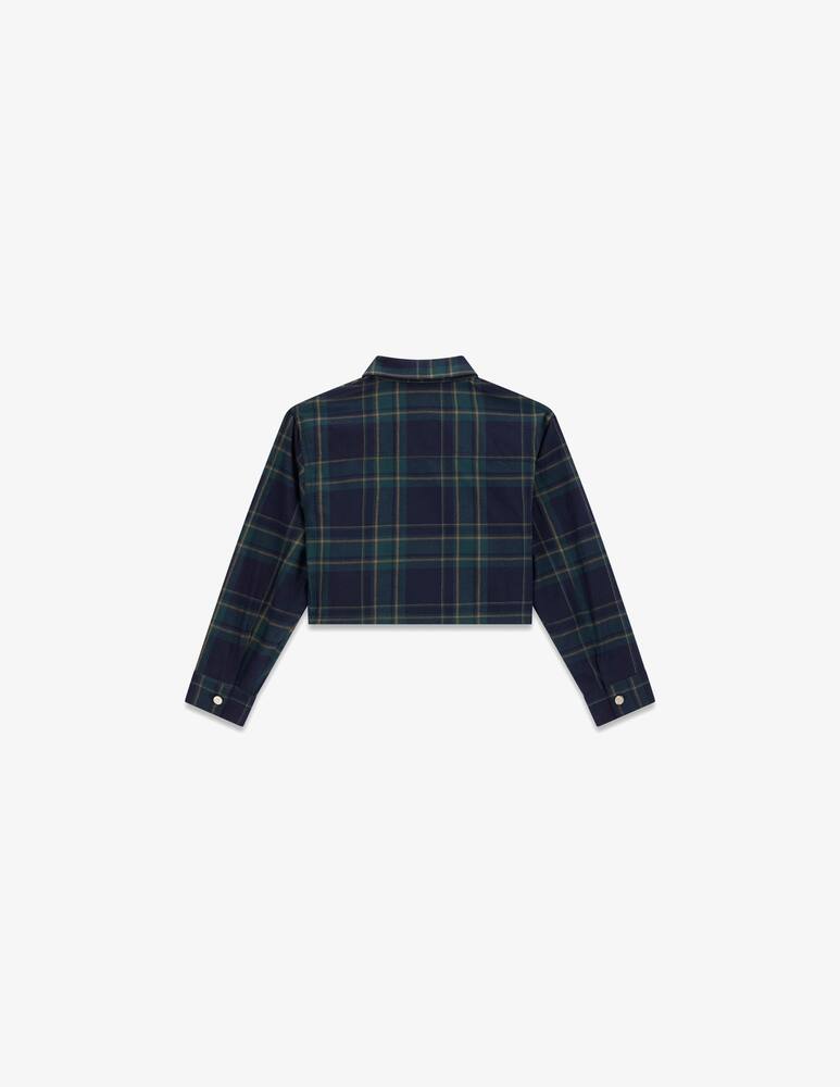rinascente Guess Tartan boxy long-sleeve shirt