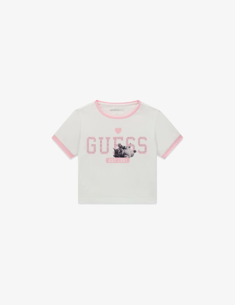 Guess T-shirt crop con stampa - immagine 1 Guess T-shirt crop con stampa - immagine 1