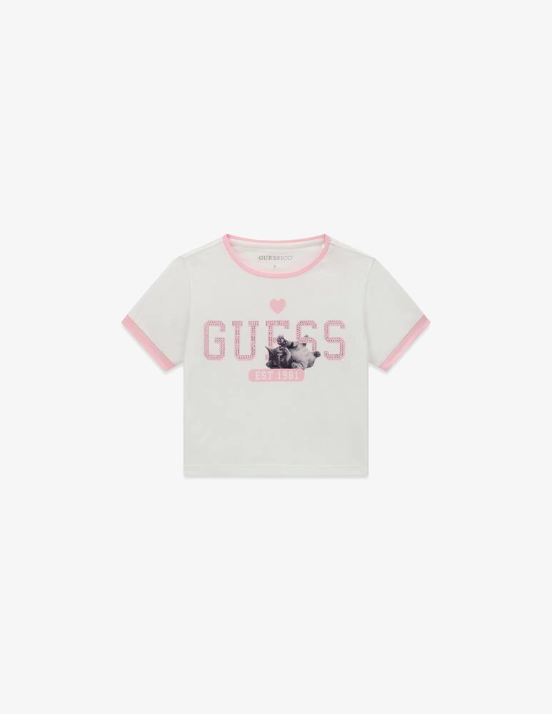 rinascente Guess T-shirt crop con stampa