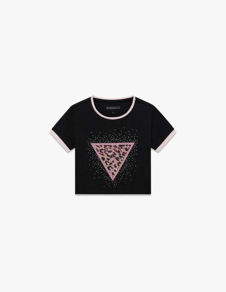rinascente Guess T-shirt crop con logo