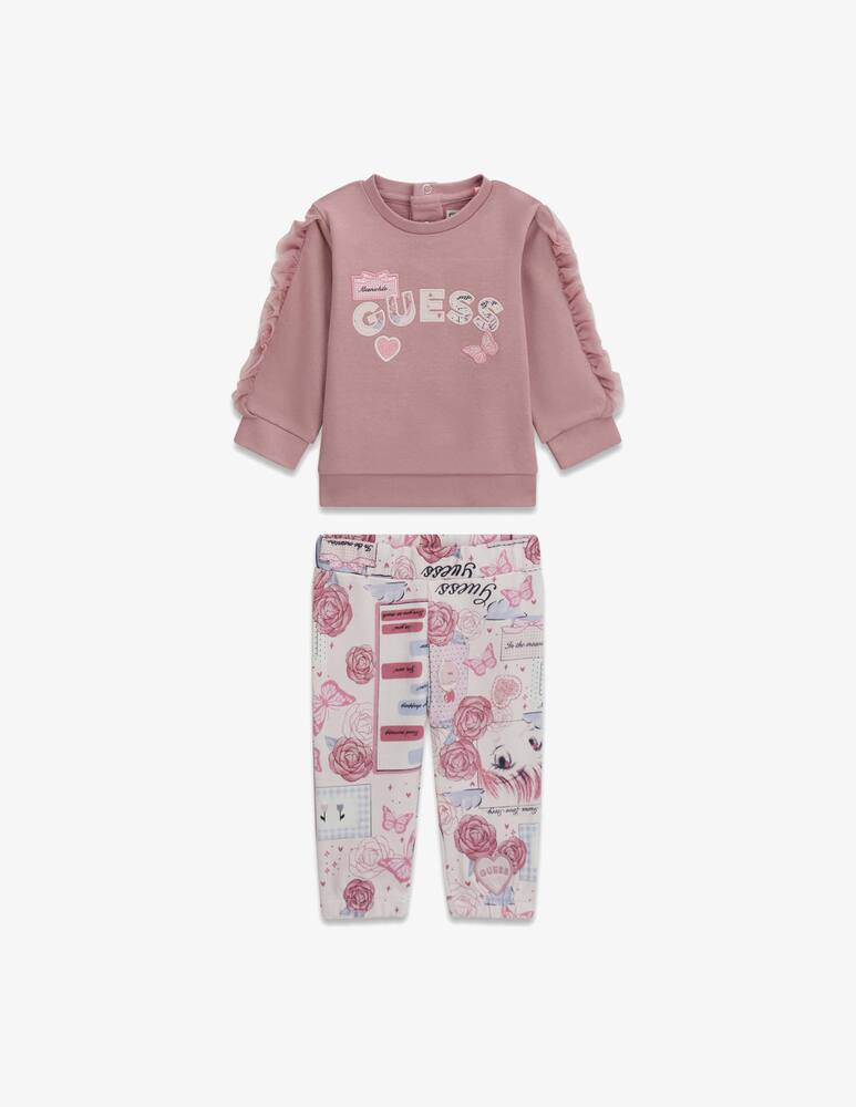 rinascente Guess Ruffle sweatshirt and leggings set