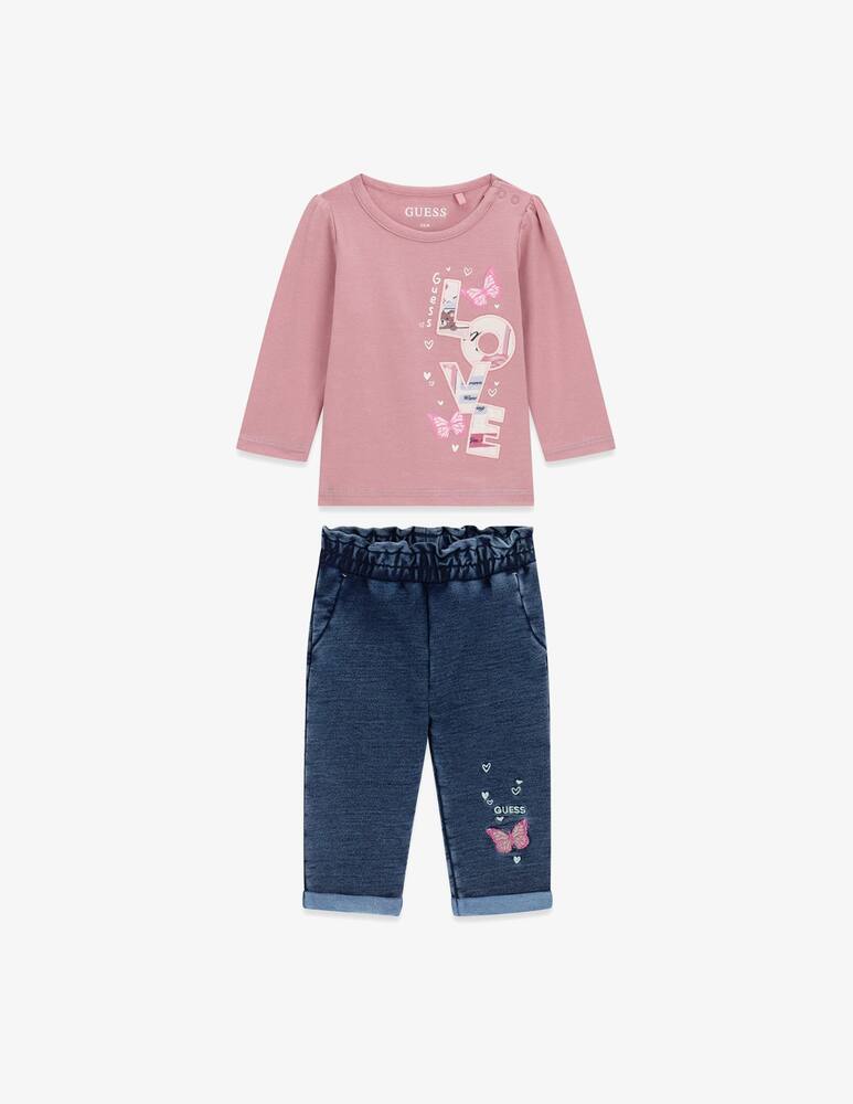 rinascente Guess Long-sleeve t-shirt and trousers set