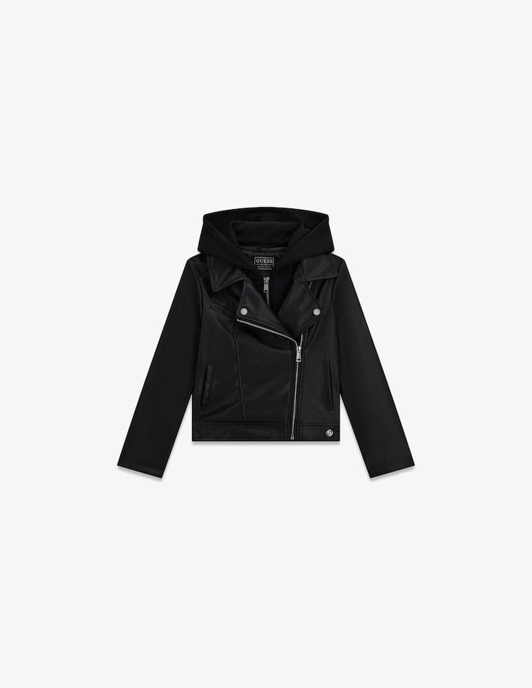 Guess Giacca biker con cappuccio - immagine 1 Guess Giacca biker con cappuccio - immagine 1